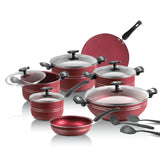 Excellent 18-Piece Deluxe Marble Coated