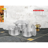 Metal Finish Casserole 6 Pcs SET