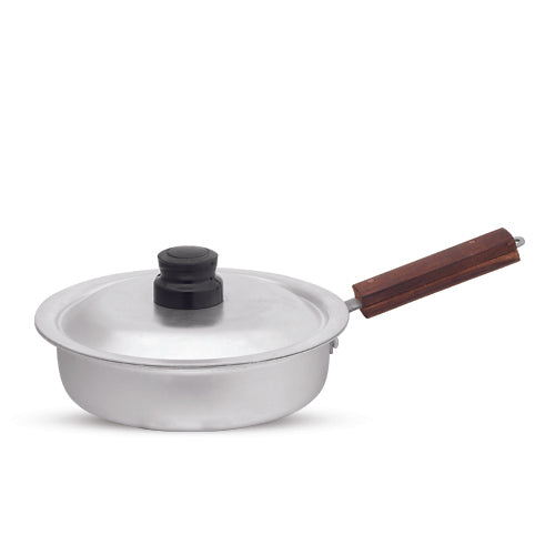 Anodized Frying Pan  With Wood Handle