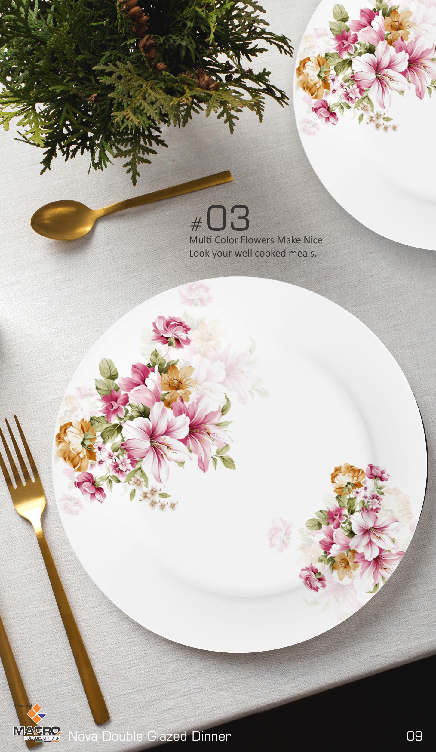 80 Pieces Nova Dinner Set Double Glaze