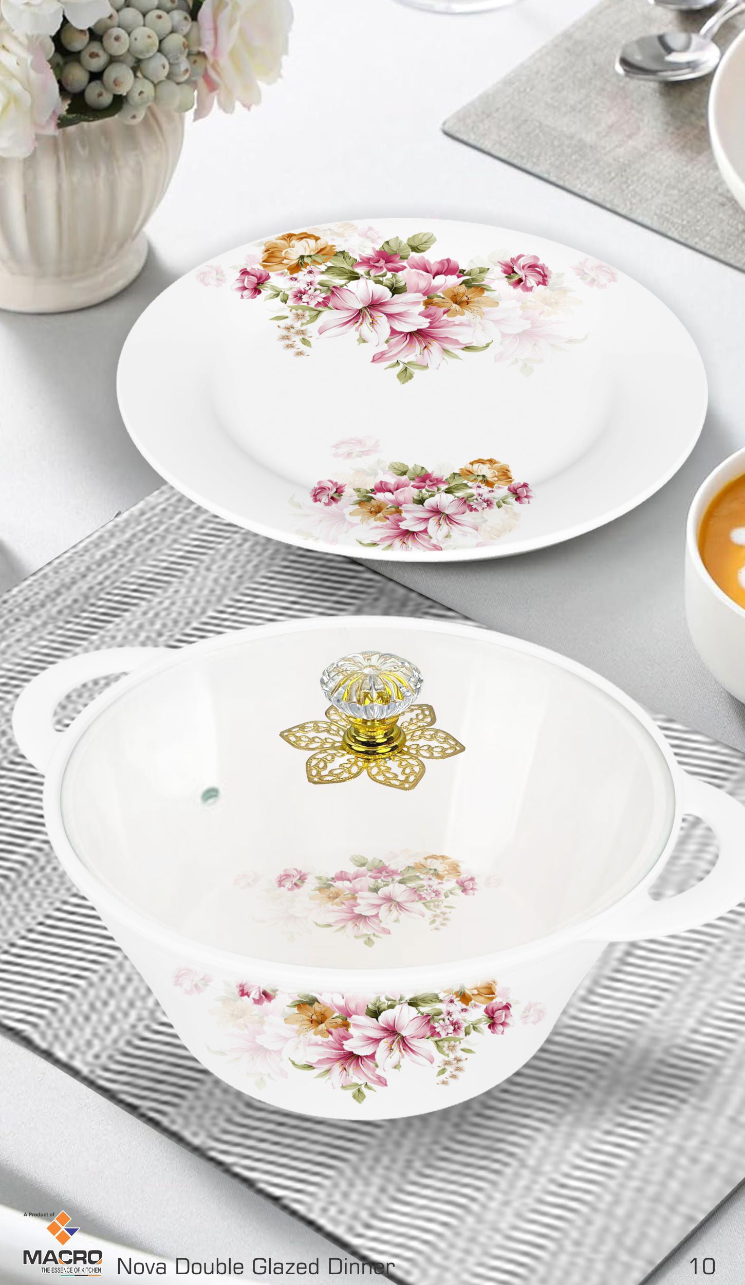 80 Pieces Nova Dinner Set Double Glaze