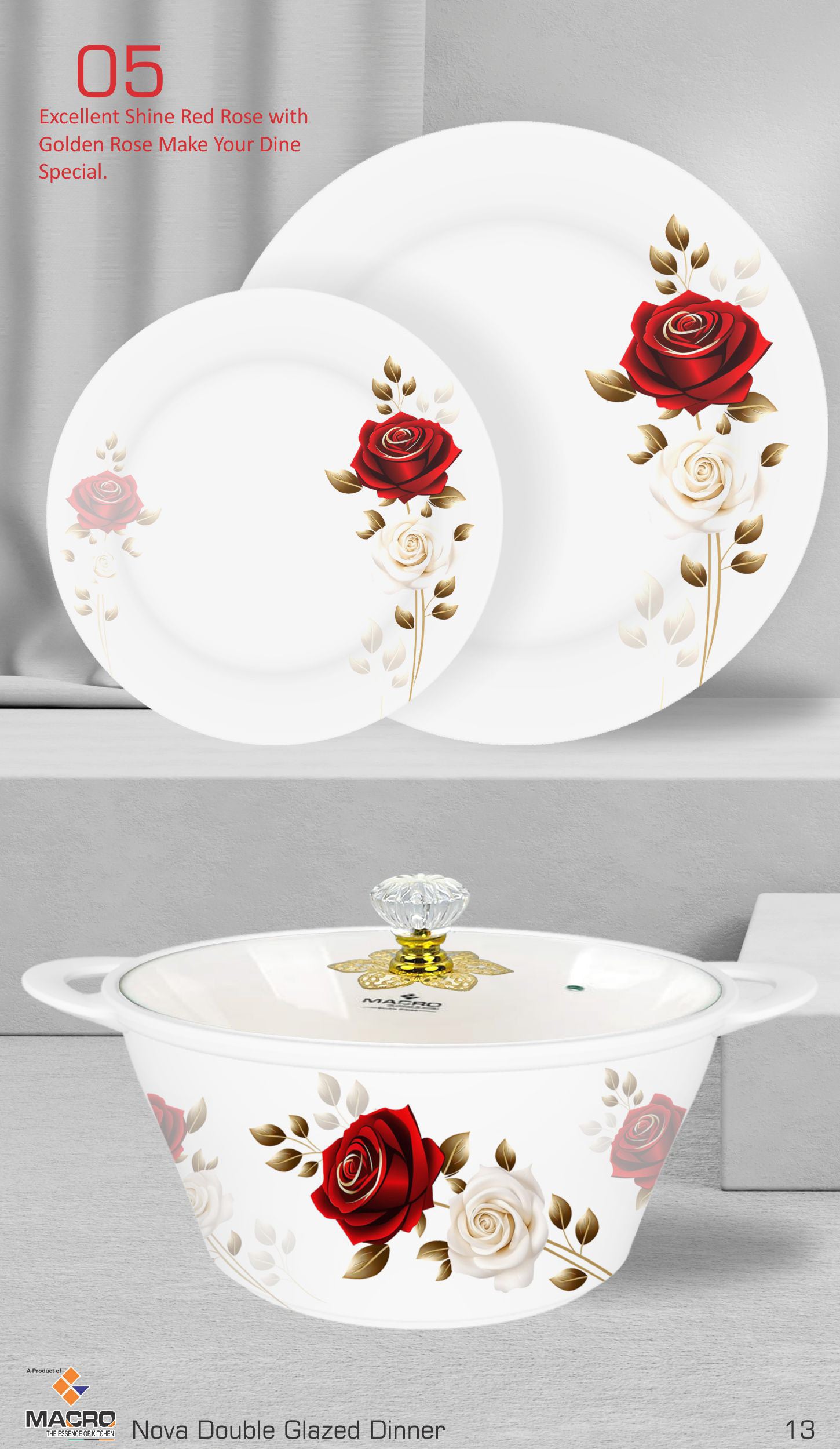 80 Pieces Nova Dinner Set Double Glaze