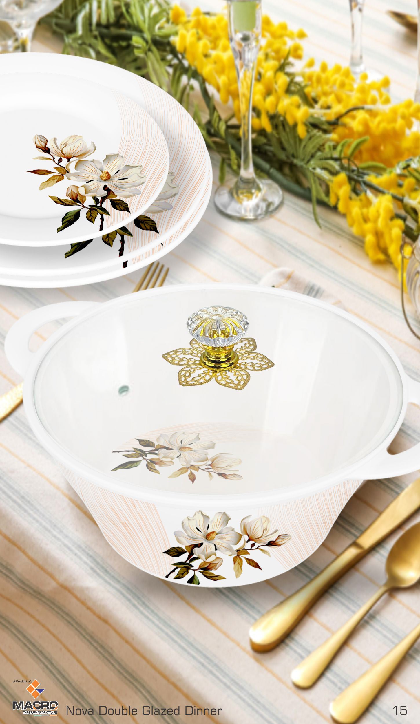 80 Pieces Nova Dinner Set Double Glaze