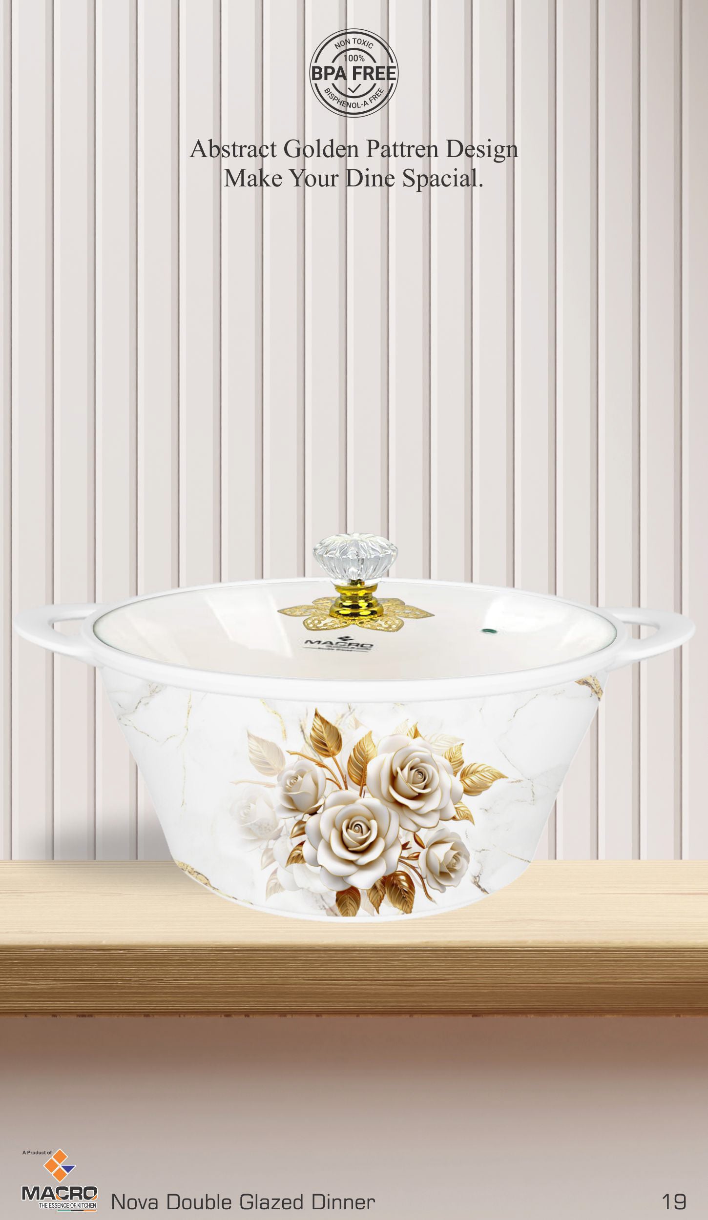 80 Pieces Nova Dinner Set Double Glaze