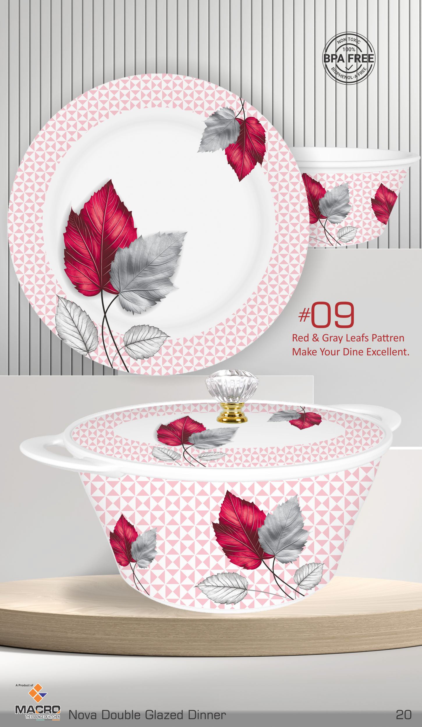 80 Pieces Nova Dinner Set Double Glaze