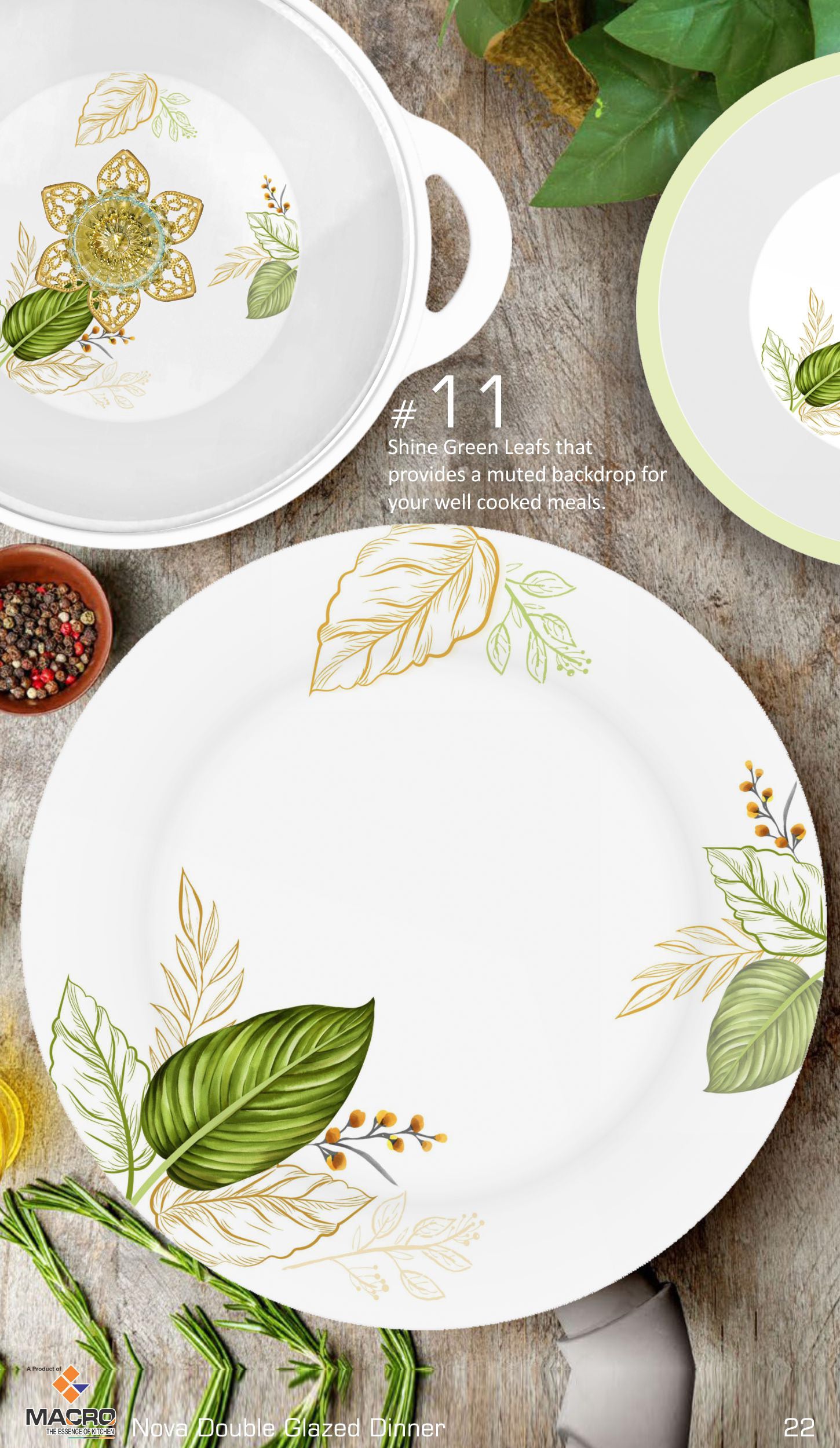 80 Pieces Nova Dinner Set Double Glaze