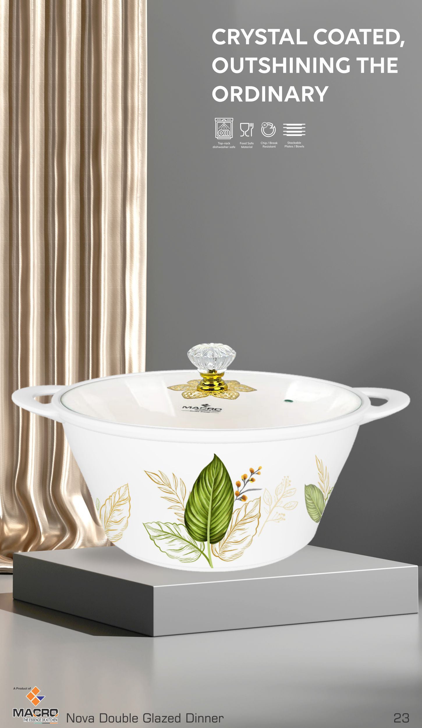 80 Pieces Nova Dinner Set Double Glaze