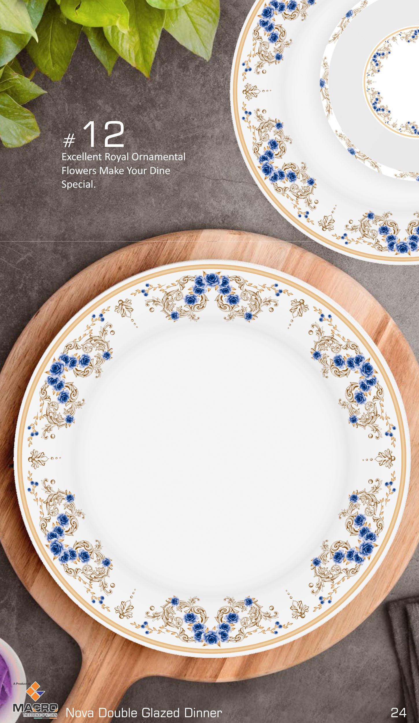 80 Pieces Nova Dinner Set Double Glaze
