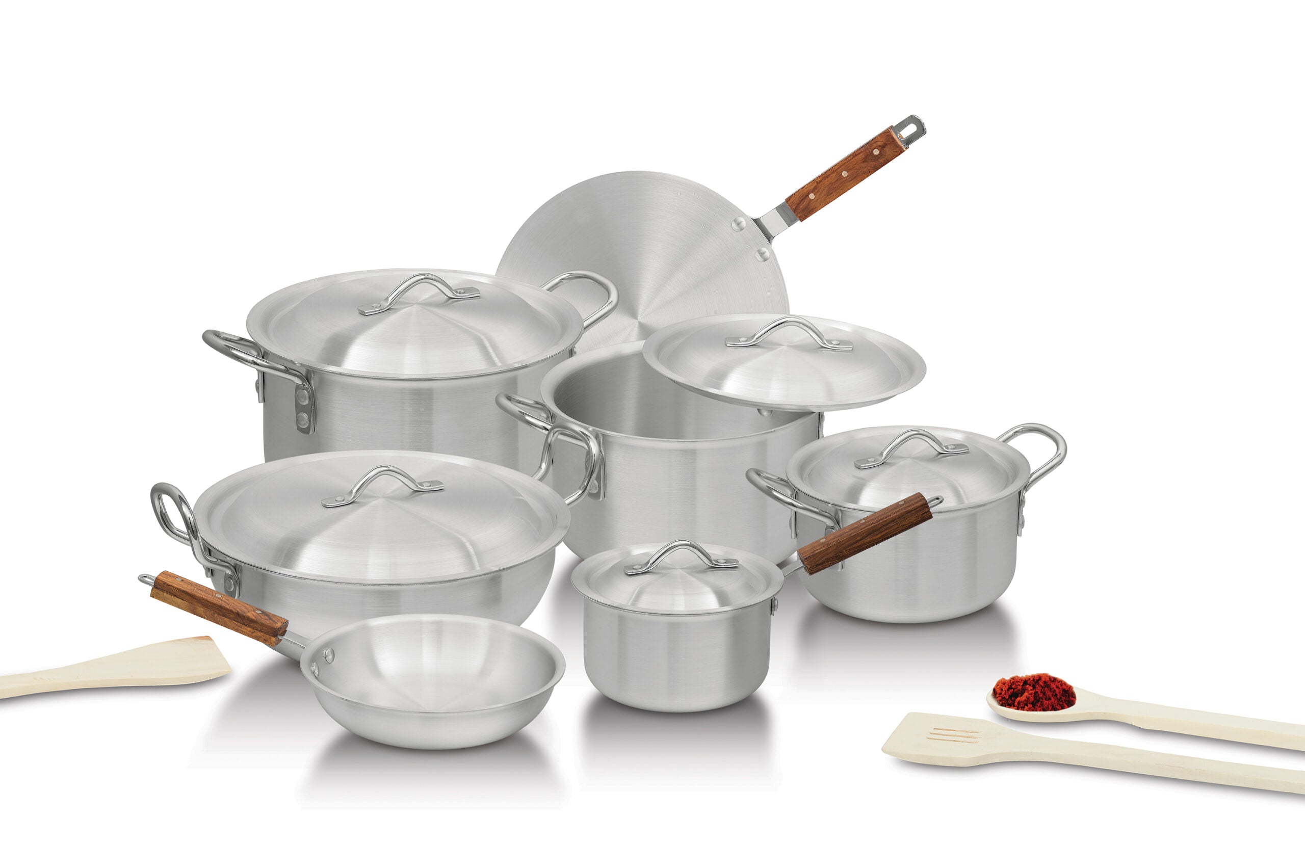 Diamond Crown: 15-Piece Aluminum Cookware Set