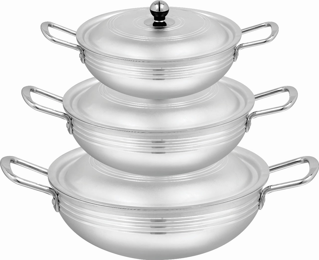Stylish Wok Set: 6-Piece Karahi Set