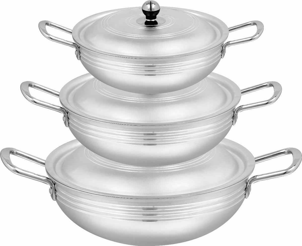 Stylish Wok Set: 6-Piece Karahi Set