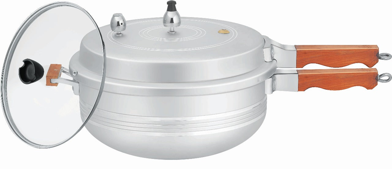 7 Reasons to Choose the Wood Handle Karahi Pressure Cooker With Glass Lid